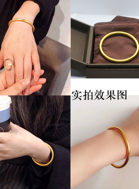 越南沙金手镯女士传承仿真黄金