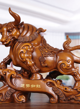 速发牛摆件生肖招财牛炒股家桌饰品摆设客厅办公室居店铺礼司商务