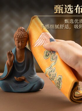 保真速发高档h净佛巾佛堂观音清洁布香炉供具佛龛打扫工具神像佛