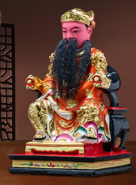 保真速发香樟木雕保生大帝神像佛像摆件家用医P神大道真人实木吴