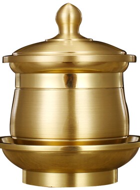 保真速发敬神供杯纯铜佛前u供佛杯家用小号圣水杯供佛观音水杯财