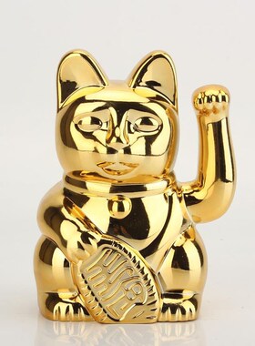 现货招财猫法式北欧黄色粉色蓝色卡通招财猫摆件创意样板房软装饰