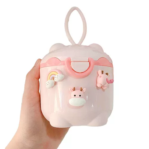 Мультяшная детская вместительная и большая банка для хранения, портативная тара для выхода на улицу, контейнер для хранения