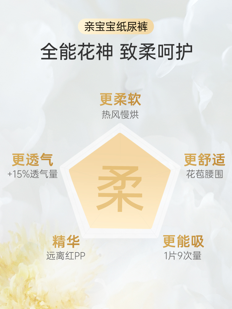 亲宝宝花神护纸尿裤透气拉拉裤Pro+Mini装
