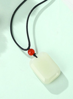 林钰银饰平安牌项链情人节礼物