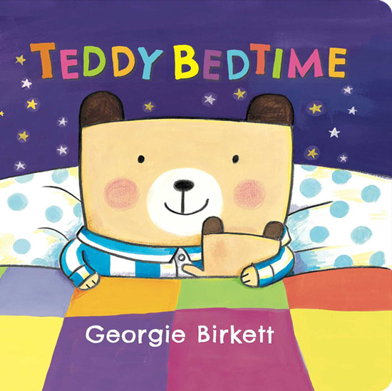 英文原版 Teddy Bedtime 纸板书 亲子共读晚安睡前故事绘本 Georgie Birkett