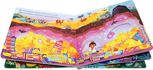 Aladdin 阿拉丁神灯 First Stories 童话篇操作机关书 英文原版绘本 亲子互动故事 BUSY系列纸板 英语启蒙认知 - 图2