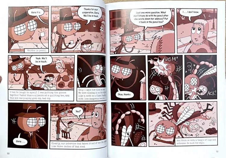 英文原版 Joey Fly Private Eye Creepy Crawly Crime 漫画绘本图画书 少儿趣味搞笑侦探 图像式小说
