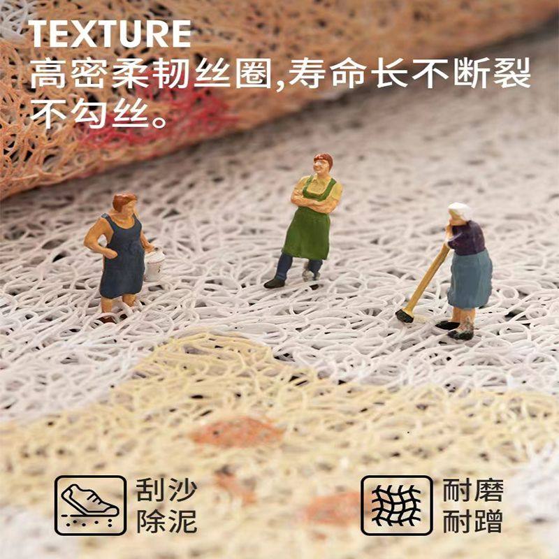 鹿小调原创入户门丝圈地垫蓝色黑猫半圆进门垫耐磨防滑脚垫可定制,淘宝优惠券,粉丝福利购,淘宝优惠卷