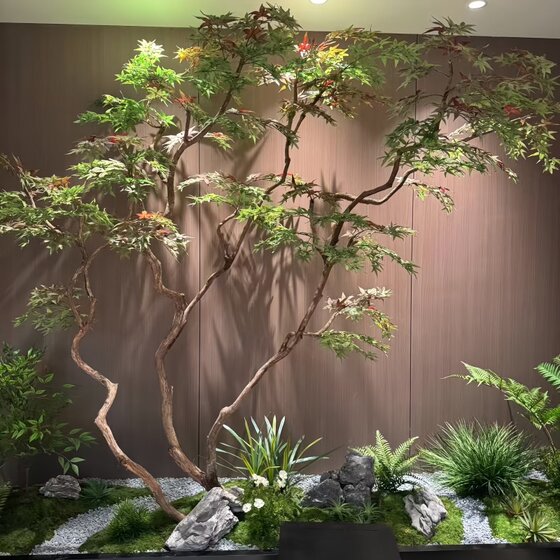 Simulated chicken claw maple, fake maple tree, bionic plant landscaping