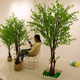 Simulated Japanese hanging bell tree window display wood