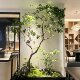 Simulated horseshoe wood, artificial trees, landscaping decoration, bionic green plants