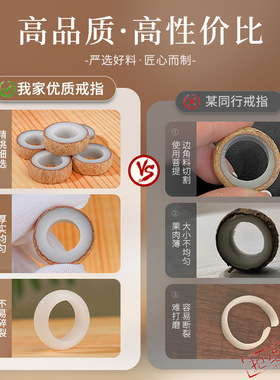 手工diy礼物送男生白玉菩提情侣戒指材料包手工亲自打磨自制成品