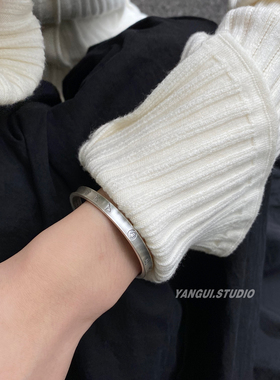 燕归偶成大日如来心经足银手镯