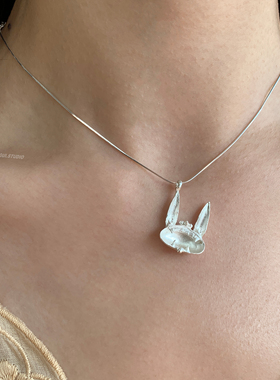 燕归瓦猫国风纯银百搭小众项链女