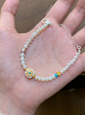 燕归苍琅轻新中式淡水珍珠手链女