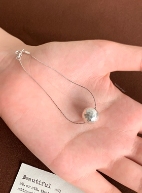 燕归锤纹球珠国风纯银百搭手链女