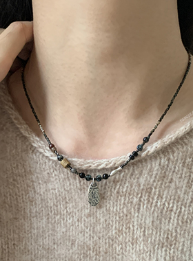 燕归平安符新中式纯银吊坠项链女