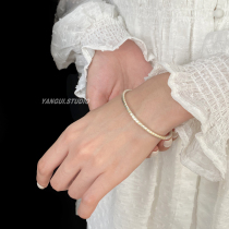 Yangui Yan returned to the Golden Heart via 24k sketch with light and luxurious senior sense of silver S999 solid bracelet woman