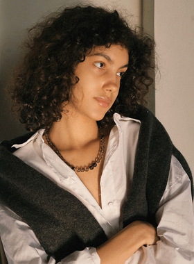 水晶系列百搭毛衣链串珠项链