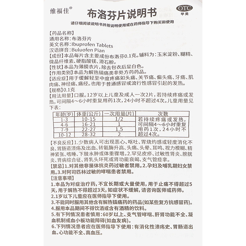 维福佳布洛芬片100片瓶装痛经牙痛药发热非布诺芬止疼缓释胶囊,淘宝优惠券,粉丝福利购,淘宝优惠卷