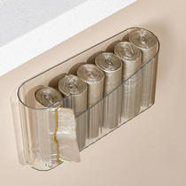 Garbage bag containing theorizer large capacity kitchen cabinet door wall-mounted garbage bag extraction box plastic bag containing frame