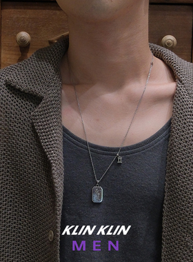 KLINKLIN七夕送男友礼物十二星座项链男女生锁骨链高级感情侣小众