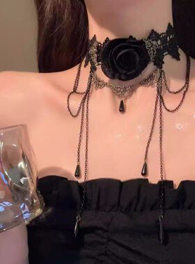 choker黑色配饰装饰项圈系暗黑