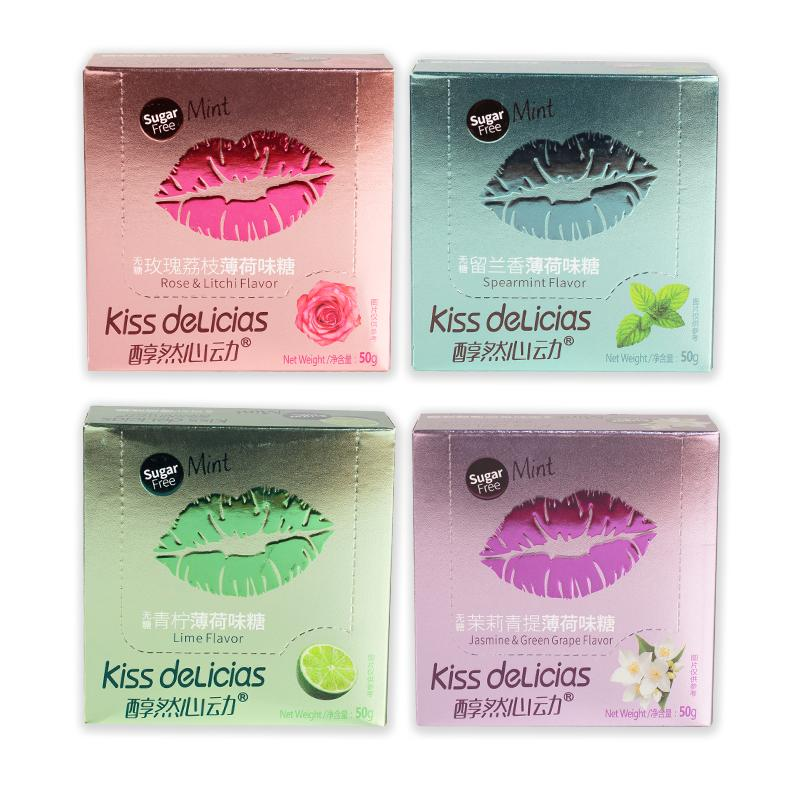 海亿kiss醇然心动无糖薄荷糖清新口气海盐无糖薄荷糖水果味接吻糖,淘宝优惠券,粉丝福利购,淘宝优惠卷