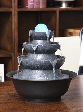 八方来财办公桌喷泉循环水