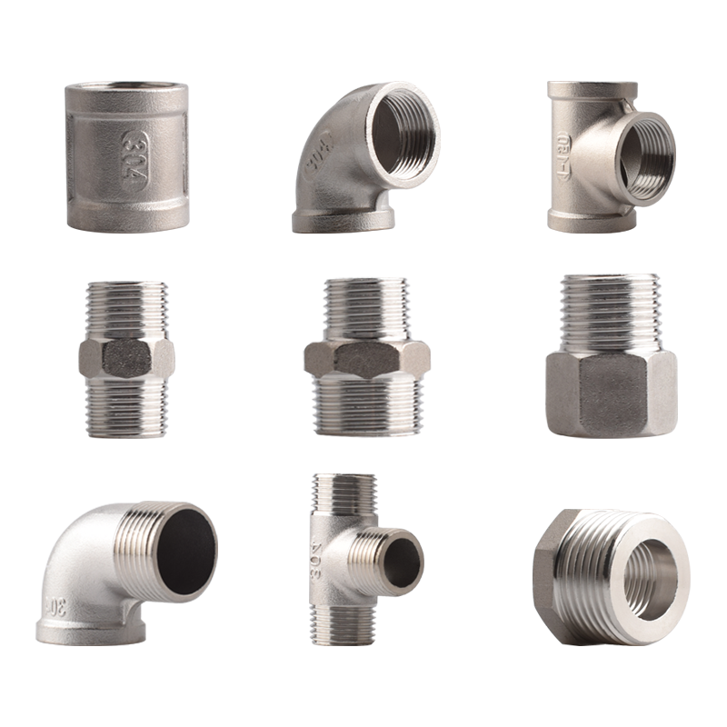 金角金牛304不锈钢对丝弯头三通4分六分一寸外丝水管接头水管配件,淘宝优惠券,粉丝福利购,淘宝优惠卷