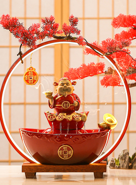 中式客厅招财乔迁礼物年年有鱼