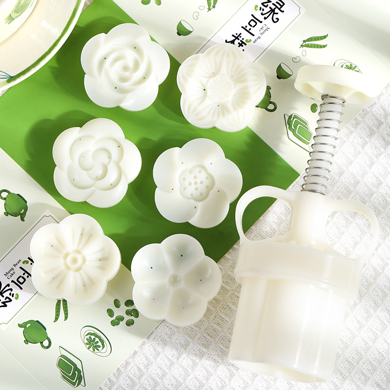 Moon cake mung bean cake food mold upgraded to new three-dimensional