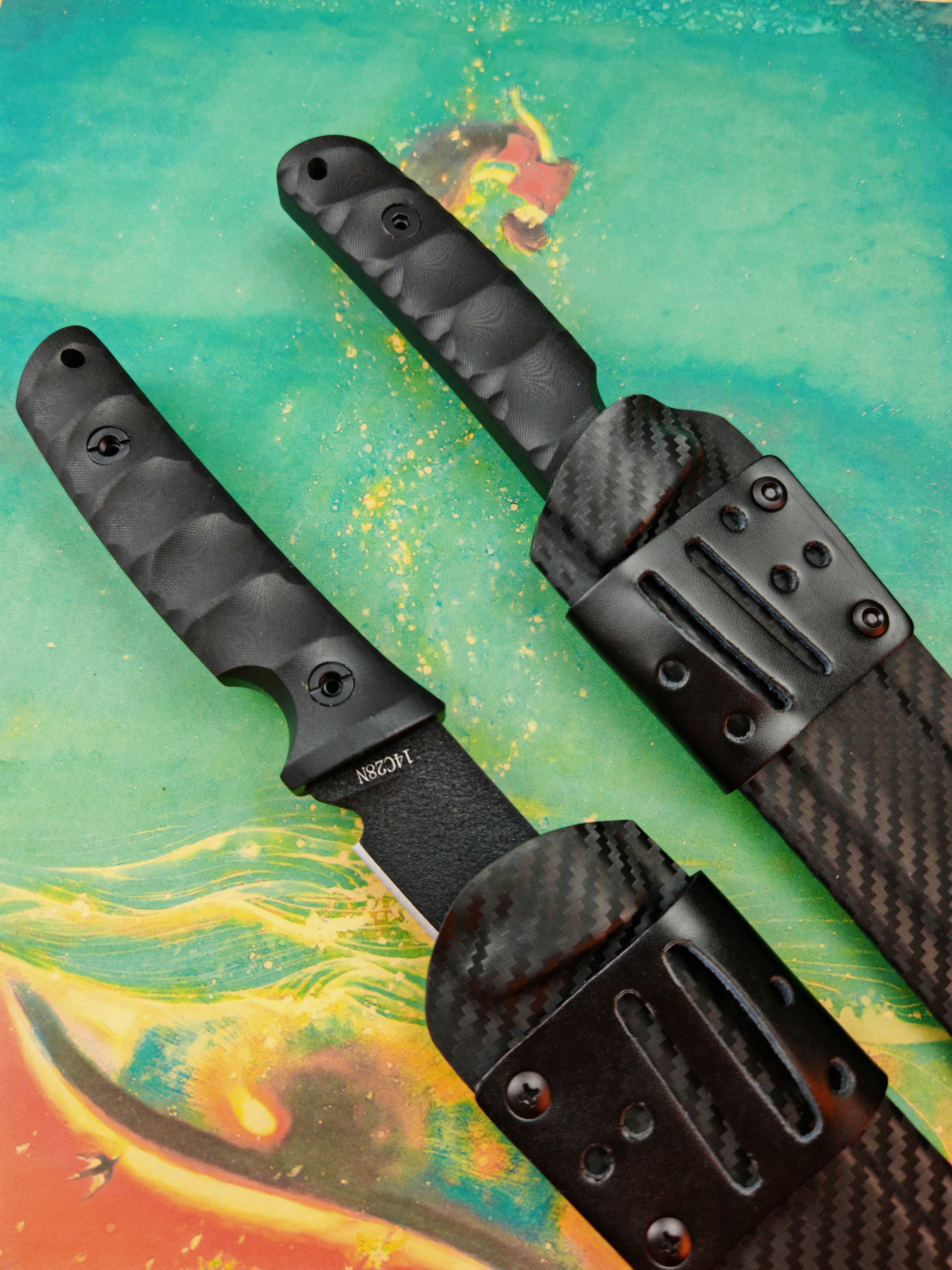 【北山物志斩3代黑武士】怀剑碳纤维鞘户外刀具防身野外水果家用,淘宝优惠券,粉丝福利购,淘宝优惠卷