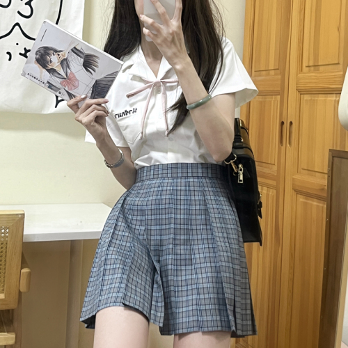 jk制服套装泰国校服娜诺短袖泰式衬衫学院风班服女夏初高中毕业服