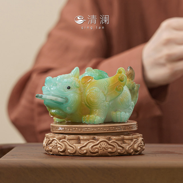Qinglan ອຸນຫະພູມສູງປ່ຽນສີສີດນ້ໍາ rotating Pixiu ຊາສັດລ້ຽງ