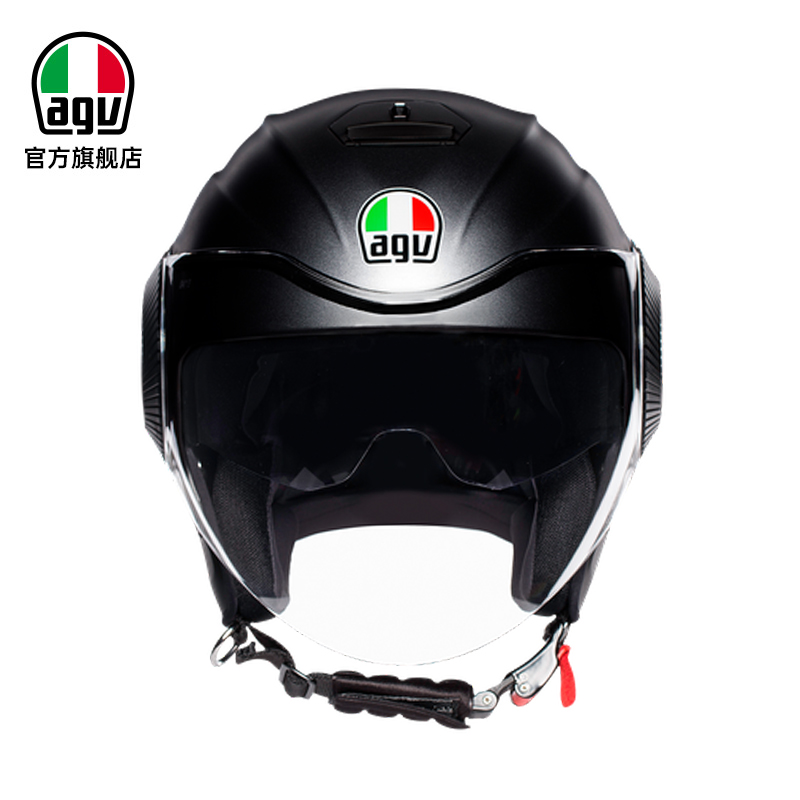 AGV/爱吉威 ORBYT头盔半盔摩托车头盔男女双镜片机车赛车四季-图0