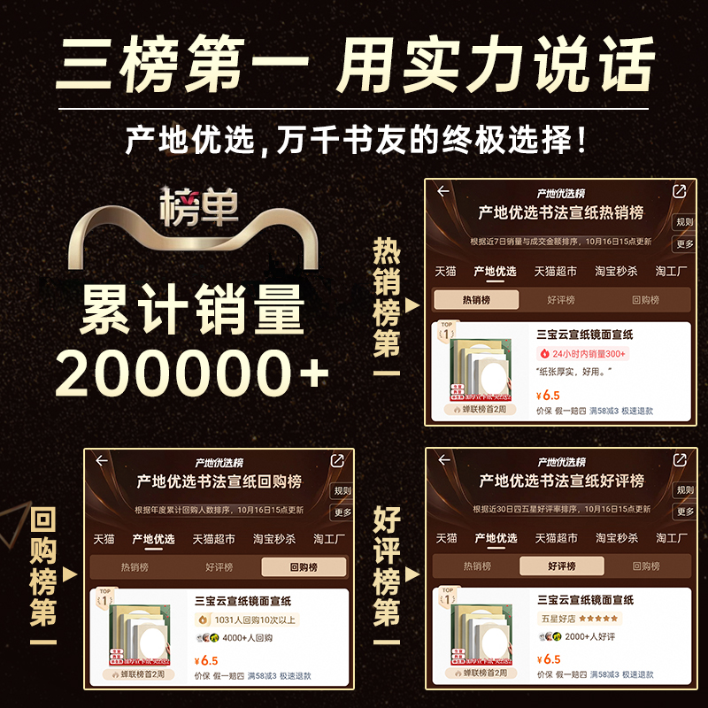 Traditional Chinese painting cardboard, mirrored Xuan card paper, half-baked Xuan card paper