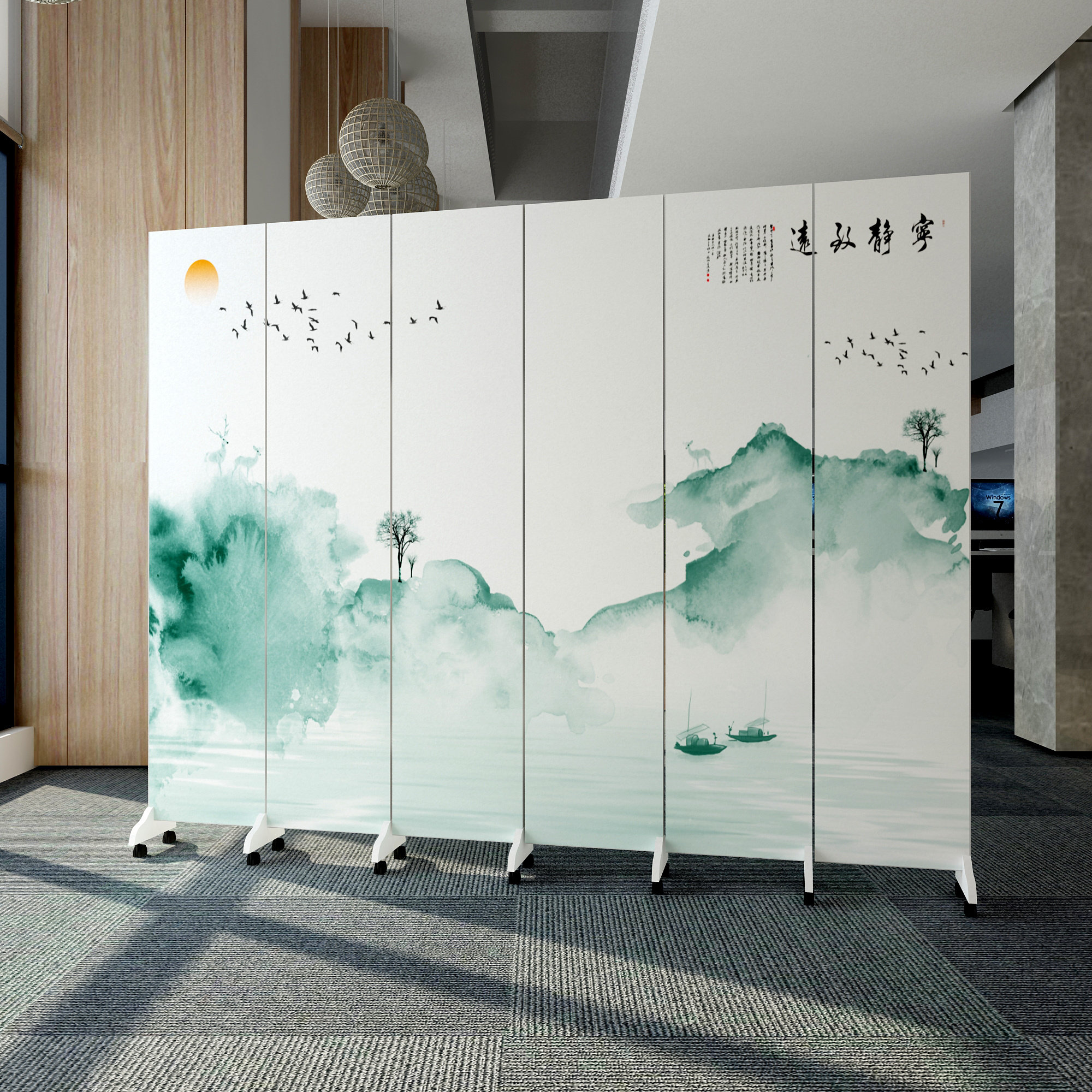 牡丹花屏风 新人首单立减十元 21年9月 淘宝海外