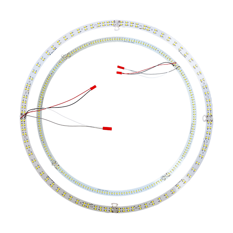LED灯圈灯芯灯板灯带圆形弧形四片外径205-550高亮2835吸顶风扇灯-图3