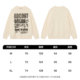 NOONOZ American retro letter round neck sweater