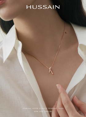赫生纯银项链锁骨链女生原创颈链