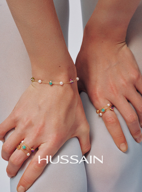 赫生多巴胺彩宝满天星手链