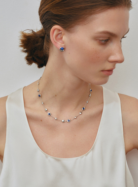 赫生涟漪青金石项链2026新款