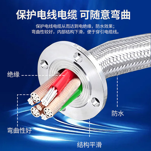 304不锈钢法兰软连接金属软管活动法兰式固定波纹管高温高压16KG - 图1