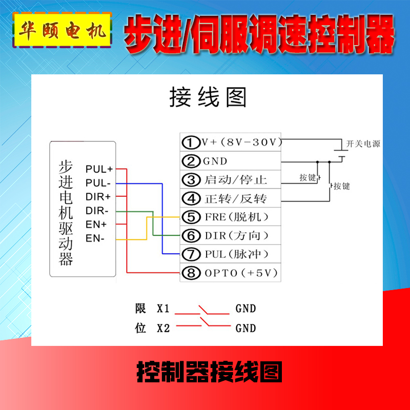 步进伺服电机控制器CS10-3脉冲发生器单轴型PLC可调速定速正反转