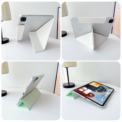 适用ipad保护壳ipadair8/7/6新款3+y折12代10/8保护套pro112026平板带5笔槽4苹果mini7防弯6摔10.2寸10.9轻薄 - 图3