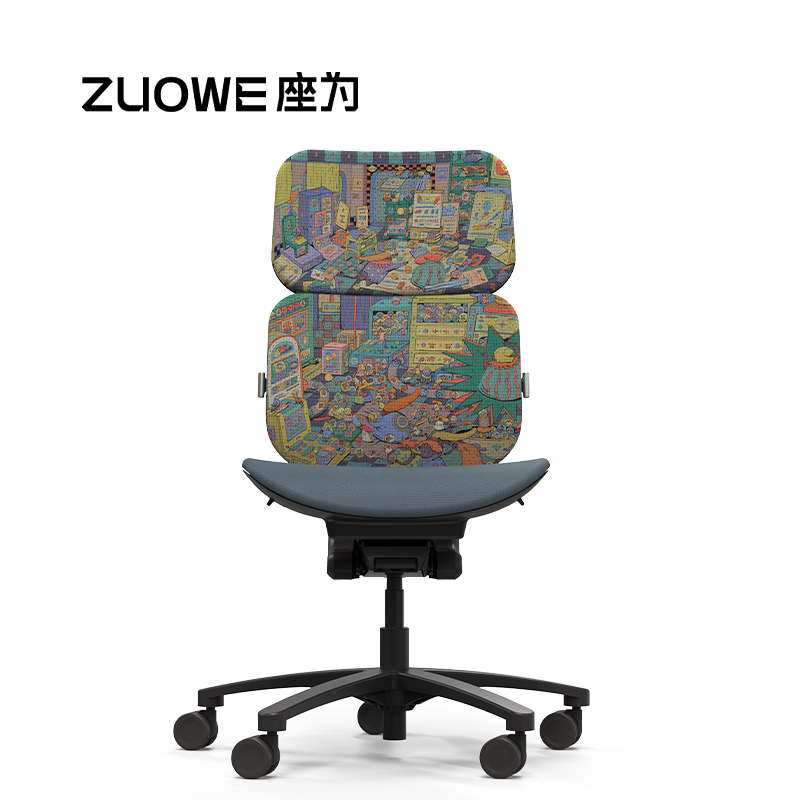 ZUOWE座为 Gashapon中学生青少年学习椅可调节可升降学生椅子家用