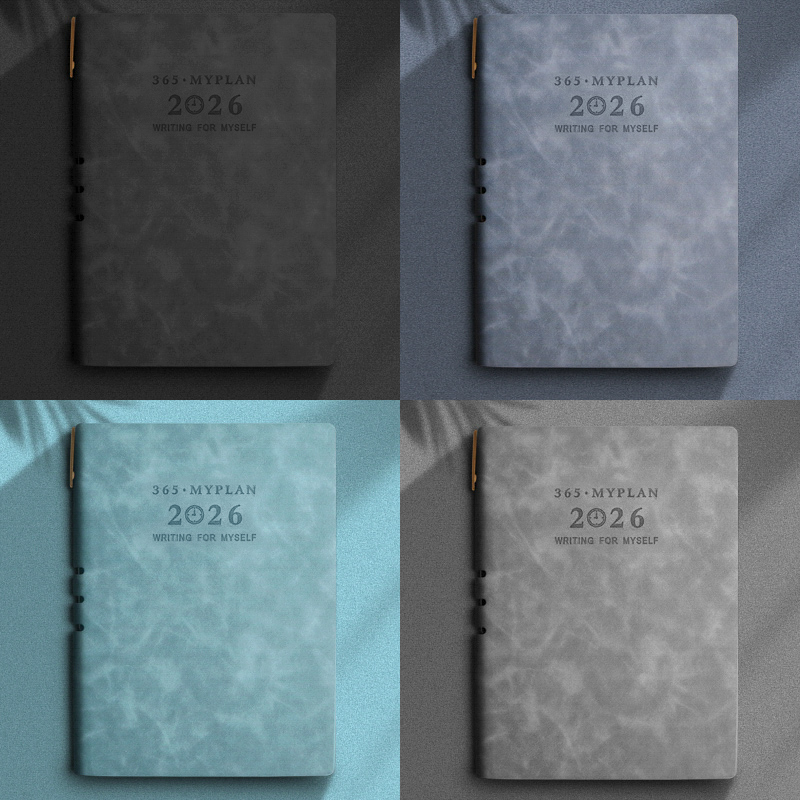 2025年日程本日历本计划本自律打卡本时间管理365天效率手册每日办公工作日记本学习笔记本子手账记事本定制