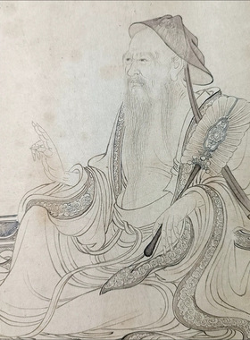 李公麟《维摩演教图》长卷白描墨